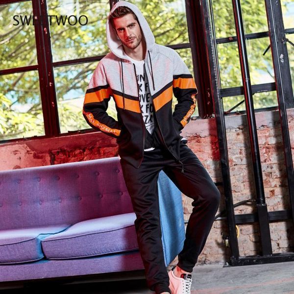 men's plus size autumn sportswear suit leisure sports two-piece color matching sports leisure suit running clothes, White;black
men's plus size autumn sportswear suit leisure sports two-piece color matching sports leisure suit running clothes, White;black