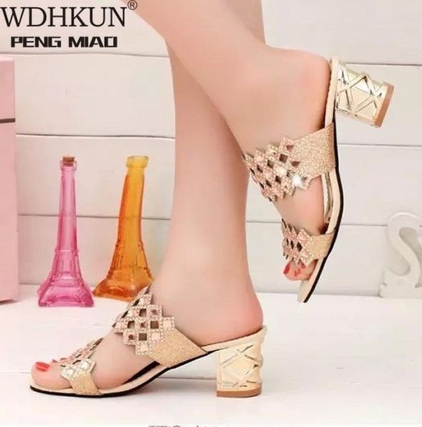 2020 women sandals pu comfortable summer sandals women slip-on high heel fashion crystal sandalias mujer 4color, Black
2020 women sandals pu comfortable summer sandals women slip-on high heel fashion crystal sandalias mujer 4color, Black