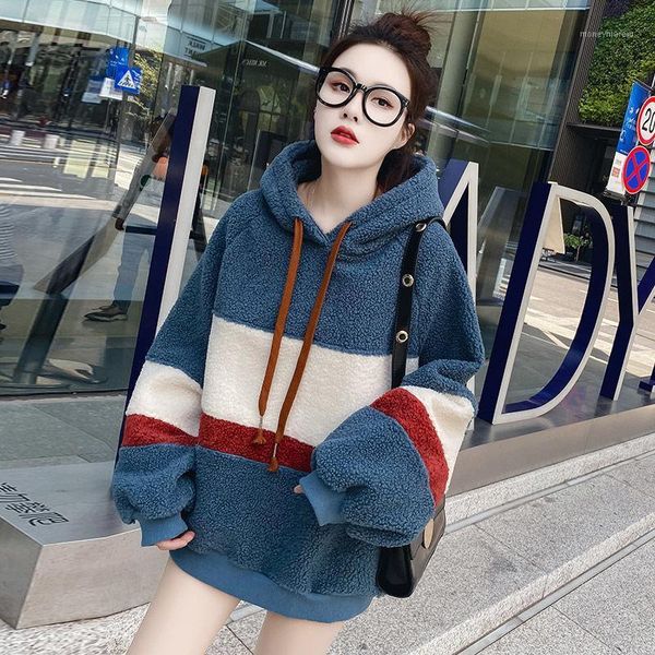women's hoodies & sweatshirts foamlina women's fleece patchwork hooded sweatshirt color block striped thicken warm pullovers 2021, Black
women's hoodies & sweatshirts foamlina women's fleece patchwork hooded sweatshirt color block striped thicken warm pullovers 2021, Black
