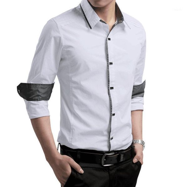 fashion long sleeve men shirt spring autumn casual slim fit mens shirts plus size 4xl 100% cotton streetwear mens dress shirts1, White;black
fashion long sleeve men shirt spring autumn casual slim fit mens shirts plus size 4xl 100% cotton streetwear mens dress shirts1, White;black