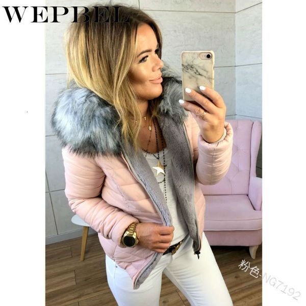 wepbel new jackets winter slim women casual jackets zipper coat solid color female short paragraph large fur collar clothing t200930, Black
wepbel new jackets winter slim women casual jackets zipper coat solid color female short paragraph large fur collar clothing t200930, Black