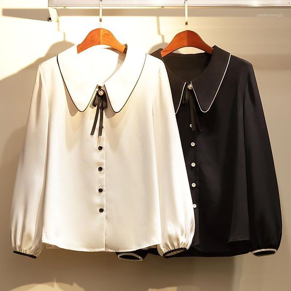 women's blouses & shirts formal for women long sleeve notched mesh ladies loose plus size office blouse blusas mujer de moda1, White
women's blouses & shirts formal for women long sleeve notched mesh ladies loose plus size office blouse blusas mujer de moda1, White