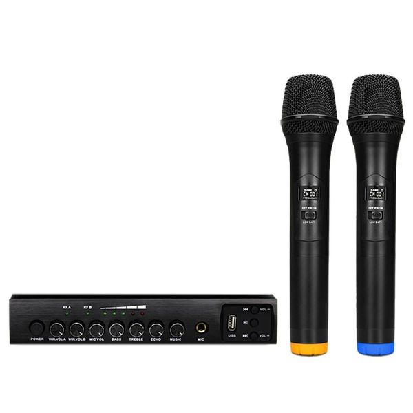 one for two wireless microphone, with reverb tuning usb bluetooth wireless microphone home tv computer mobile (eu plug
one for two wireless microphone, with reverb tuning usb bluetooth wireless microphone home tv computer mobile (eu plug