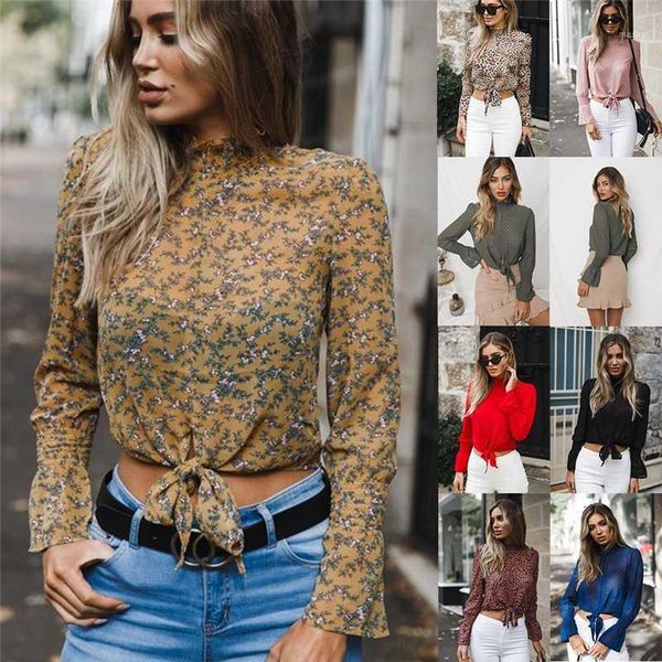 fashion summer blouse women 2020 new long sleeve stand collar boho floral polka dot blouse loose elegant beach shirts lady1, White
fashion summer blouse women 2020 new long sleeve stand collar boho floral polka dot blouse loose elegant beach shirts lady1, White