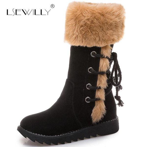lsewilly keep warm winter snow boots women round toe flock platform boots lace up fashion comfortable mid calf e140, Black
lsewilly keep warm winter snow boots women round toe flock platform boots lace up fashion comfortable mid calf e140, Black