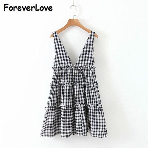 casual dresses 2021 women deep v neck plaid print agaric lace sling mini dress ladies sleeveless vest vestidos chic ds35271, Black;gray
casual dresses 2021 women deep v neck plaid print agaric lace sling mini dress ladies sleeveless vest vestidos chic ds35271, Black;gray