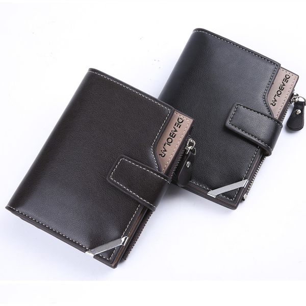 fashion new vintage men wallet short clutch hasp business man wallets leather male purses coin purse card holder doka money bag, Red;black
fashion new vintage men wallet short clutch hasp business man wallets leather male purses coin purse card holder doka money bag, Red;black