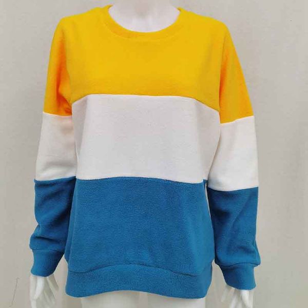 women designers clothes 2020 fashion joining contrast color round collar thicken pullover long sleeve loose type winter women's sweater, Black
women designers clothes 2020 fashion joining contrast color round collar thicken pullover long sleeve loose type winter women's sweater, Black