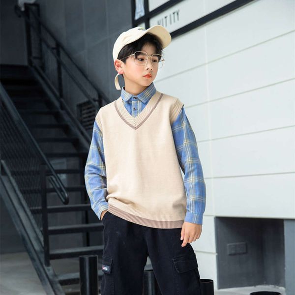 clothing version fake korean 2021 spring two plaid shirt splicing boys' t-shirt big children's sweater 140-180 v6uo, Blue
clothing version fake korean 2021 spring two plaid shirt splicing boys' t-shirt big children's sweater 140-180 v6uo, Blue
