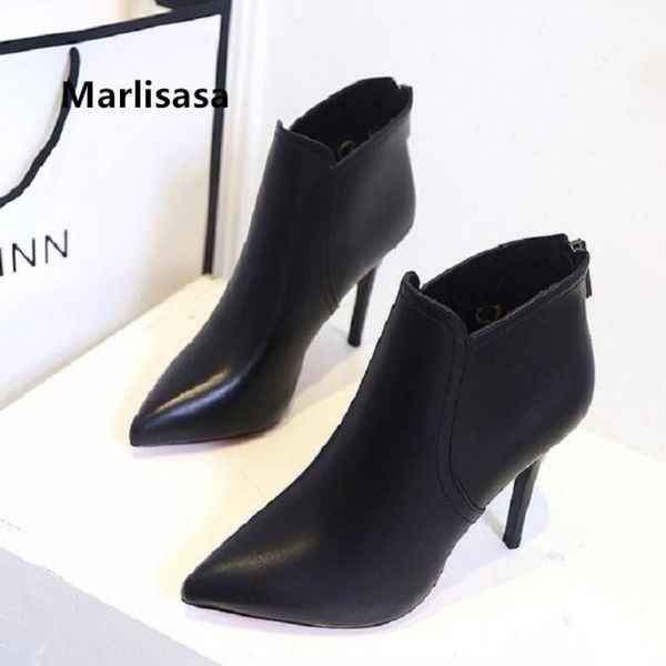 boots marlisasa women sweet black pu leather high heel lady casual comfortable autumn winter ankle botas f30301
boots marlisasa women sweet black pu leather high heel lady casual comfortable autumn winter ankle botas f30301