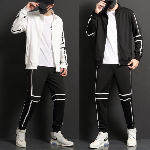 2020 mens hip hop tracksuit mens clothing set 2 pieces sweat suit men streetwear jacket and sweatpants male casual jogger sets, Gray
2020 mens hip hop tracksuit mens clothing set 2 pieces sweat suit men streetwear jacket and sweatpants male casual jogger sets, Gray