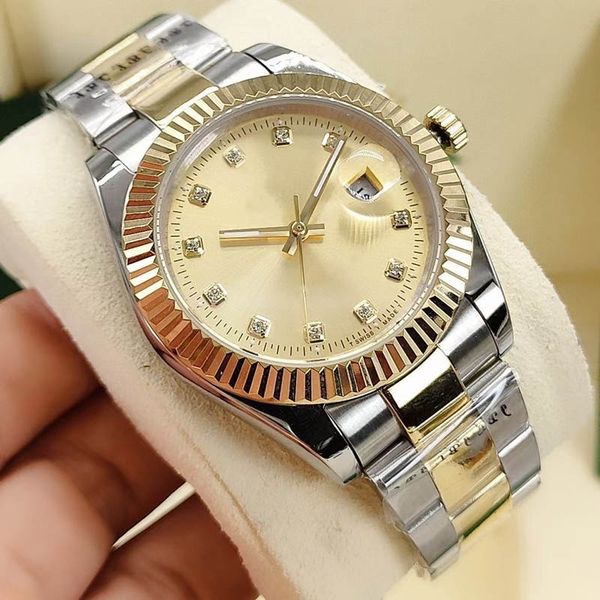 men's mechanical watch, 41mm fashion classic business model, stainless steel waterproof calendar folding button, Slivery;brown
men's mechanical watch, 41mm fashion classic business model, stainless steel waterproof calendar folding button, Slivery;brown