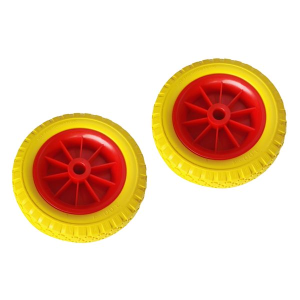 1 pair of 20.32cm 19.4mm durable puncture proof rubber tyre on red wheel for kayak trolley cart boat trailer
1 pair of 20.32cm 19.4mm durable puncture proof rubber tyre on red wheel for kayak trolley cart boat trailer