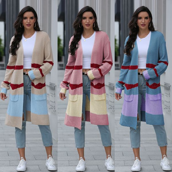 sweter damski кардиган женщин зимней одежды 2020 нового свитера зима женщины long color matching трикотажного кардиган sj3245, White;black
sweter damski кардиган женщин зимней одежды 2020 нового свитера зима женщины long color matching трикотажного кардиган sj3245, White;black