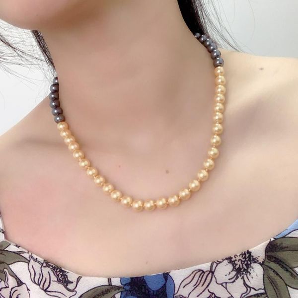 chains high grade chain imitation pearl necklace for women wedding bride choker necklaces round glass shell gift jewelry 18" a911, Silver
chains high grade chain imitation pearl necklace for women wedding bride choker necklaces round glass shell gift jewelry 18" a911, Silver