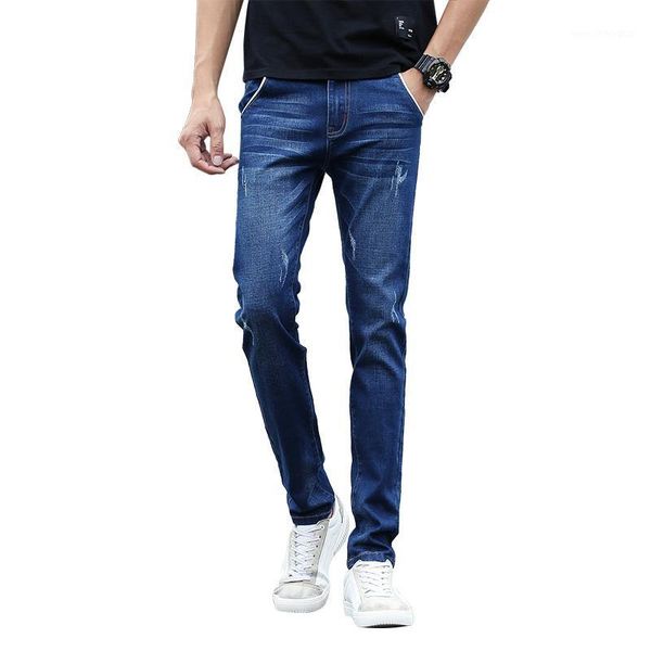 men's jeans small stretch blue mens denim pants fashion casual men spring and autumn size 27-361
men's jeans small stretch blue mens denim pants fashion casual men spring and autumn size 27-361