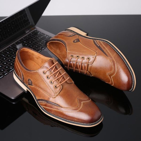 plus size 39-50 vintage pointed toe brogue shoes men dress shoes 2020 fal genuine leather men elegant office shoe, Black
plus size 39-50 vintage pointed toe brogue shoes men dress shoes 2020 fal genuine leather men elegant office shoe, Black