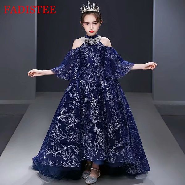 fadistee girl dress flower girl dresses lace girl infant dress kids formal wear girls dress floor-length tulle and lace three quarter sleeve, White;blue
fadistee girl dress flower girl dresses lace girl infant dress kids formal wear girls dress floor-length tulle and lace three quarter sleeve, White;blue