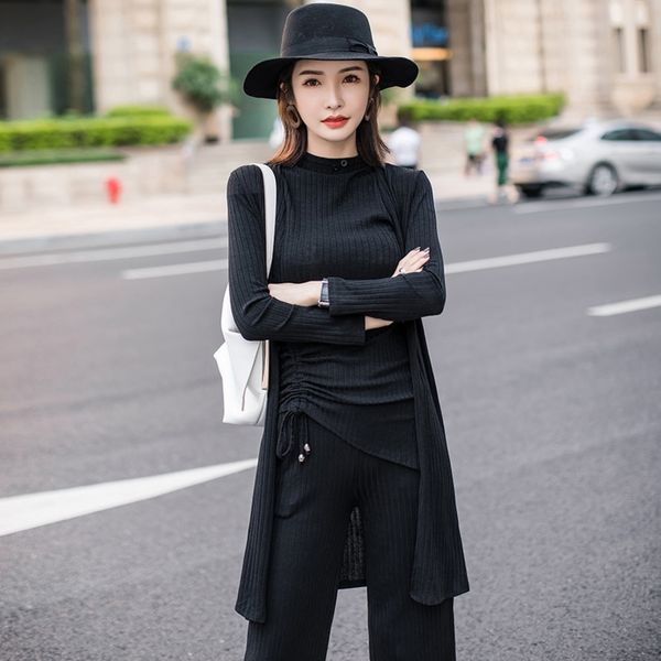 kzenx 2020 women's slim fit suitwide slimming three-piece set fashionable autumn long sleeve new women's wide suit temperament leg, Gray
kzenx 2020 women's slim fit suitwide slimming three-piece set fashionable autumn long sleeve new women's wide suit temperament leg, Gray