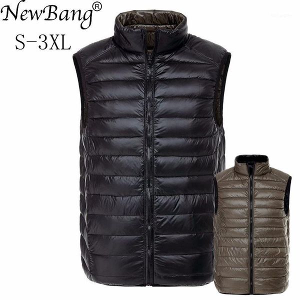 newbang brand men's vest ultra light down men double side sleeveless jacket male warm windproof vests reversible waistcoat1, Black;white
newbang brand men's vest ultra light down men double side sleeveless jacket male warm windproof vests reversible waistcoat1, Black;white
