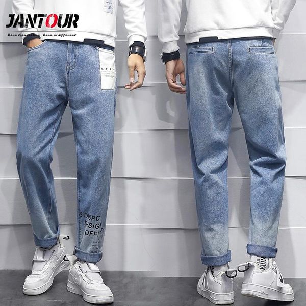 men's jeans autumn winter for men cotton pocket patchwork letter print college style youth straight sky blue trousers man size s-2xl
men's jeans autumn winter for men cotton pocket patchwork letter print college style youth straight sky blue trousers man size s-2xl