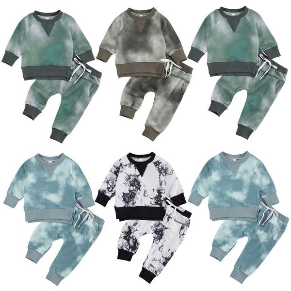 clothing sets baby boy girls tie-dyed two-piece suit spring long sleeve round neck elastic waist pants born pullover, White
clothing sets baby boy girls tie-dyed two-piece suit spring long sleeve round neck elastic waist pants born pullover, White