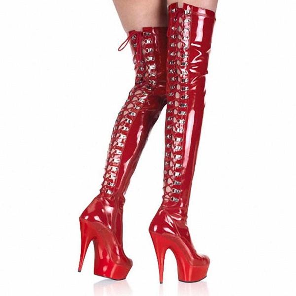 bonjomarisa high heels over the knee boots lace up party dress club platform boots women design shoes woman, Black
bonjomarisa high heels over the knee boots lace up party dress club platform boots women design shoes woman, Black
