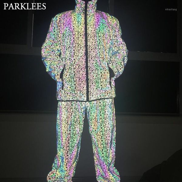 men's jackets mens reflective jacket colorful line men sport fashion luminous hoodie shiny cool hip hop casual suit set1, Black;brown
men's jackets mens reflective jacket colorful line men sport fashion luminous hoodie shiny cool hip hop casual suit set1, Black;brown
