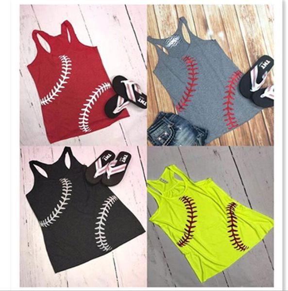 30pcs baseball tank summer women baseball printed sports camis sleeveless t-shirts vest softball beach camis girl vests, White
30pcs baseball tank summer women baseball printed sports camis sleeveless t-shirts vest softball beach camis girl vests, White