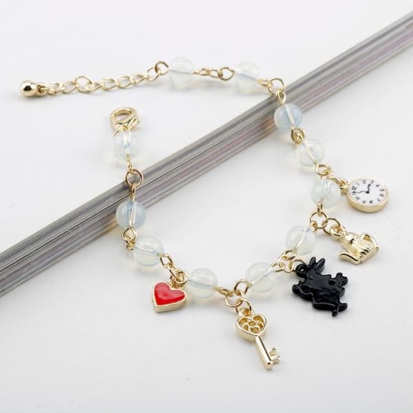 charm bracelets fashion sweet personality pearl metal cartoon watch love crystal bracelet for women jewelry accessories, Golden;silver
charm bracelets fashion sweet personality pearl metal cartoon watch love crystal bracelet for women jewelry accessories, Golden;silver