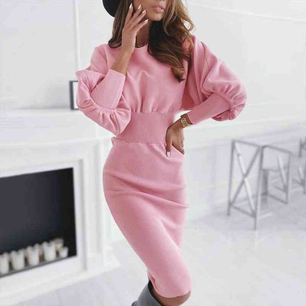autumn women casual bodycon long sleeve pencil dress o-neck winter elegant office lady elastic waist midi dresses robe femme, Black;gray
autumn women casual bodycon long sleeve pencil dress o-neck winter elegant office lady elastic waist midi dresses robe femme, Black;gray