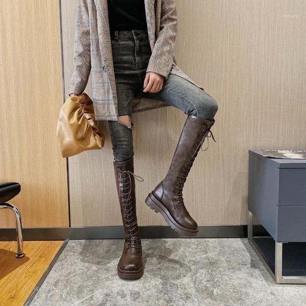 new lace-up boots for autumn and winter, rider boots, increased thick-soled women's leather female shoes1, Black
new lace-up boots for autumn and winter, rider boots, increased thick-soled women's leather female shoes1, Black