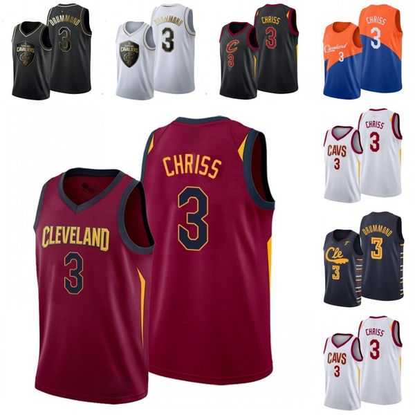cleveland cavaliers men marquese chriss basketball jersey, Black