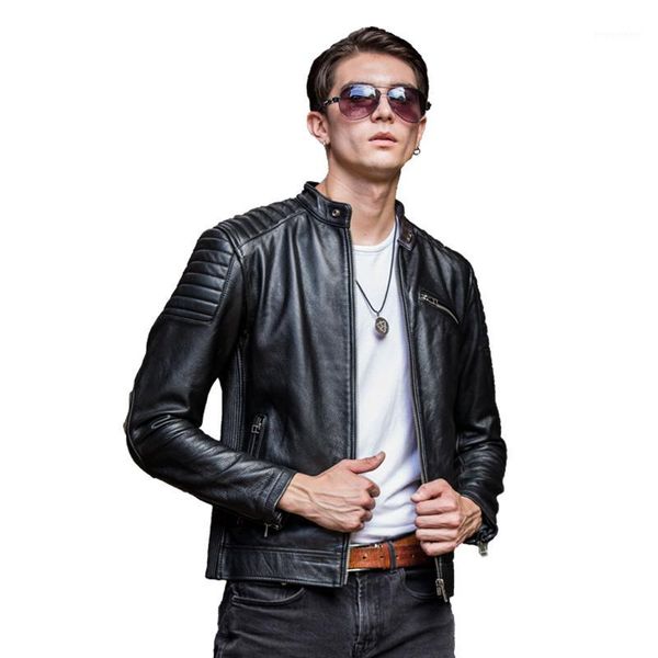 2019 black men slim fit biker's leather jacket plus size 3xl genuine cowhide russian short motorcycle leather coat
2019 black men slim fit biker's leather jacket plus size 3xl genuine cowhide russian short motorcycle leather coat