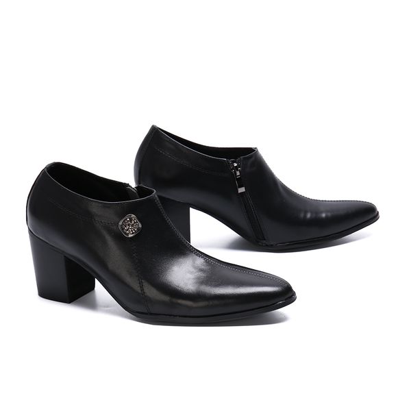 black mens dress shoes high heels social celebrity wedding shoes mens formal cowboy club party man oxfords for work 
black mens dress shoes high heels social celebrity wedding shoes mens formal cowboy club party man oxfords for work
