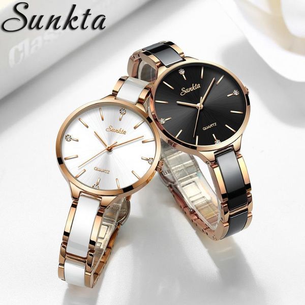 sunkta gift crystal watch women waterproof rose gold steel strap ladies wrist watches brand clock1, Slivery;brown
sunkta gift crystal watch women waterproof rose gold steel strap ladies wrist watches brand clock1, Slivery;brown