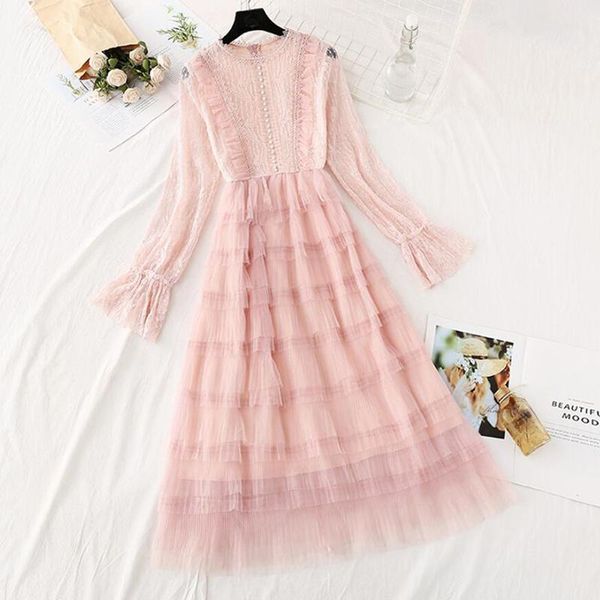 sweet mesh dress women 2020 spring summer elegant ruffles princess cake dresses flare sleeve a-line party lace dress vestido1, Black;gray
sweet mesh dress women 2020 spring summer elegant ruffles princess cake dresses flare sleeve a-line party lace dress vestido1, Black;gray