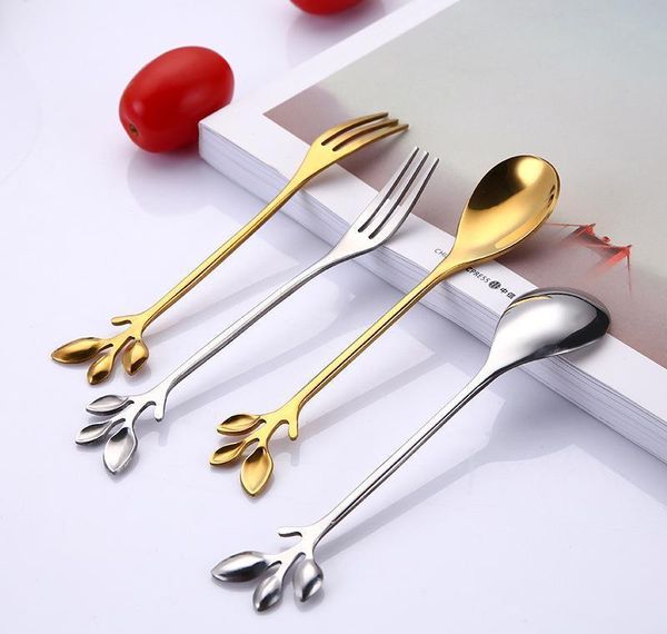 stainless steel tree branch spoon fork gold dessert coffee spoons home kitchen dining flatware stir bbyzye packing2010
stainless steel tree branch spoon fork gold dessert coffee spoons home kitchen dining flatware stir bbyzye packing2010