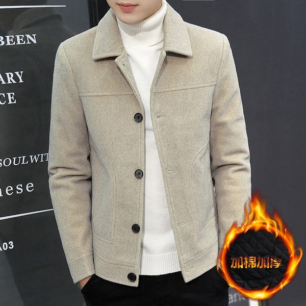 men's mink like short 2020 winter new lapel korean slim and thickened trend tweed jacket men, Black;brown
men's mink like short 2020 winter new lapel korean slim and thickened trend tweed jacket men, Black;brown