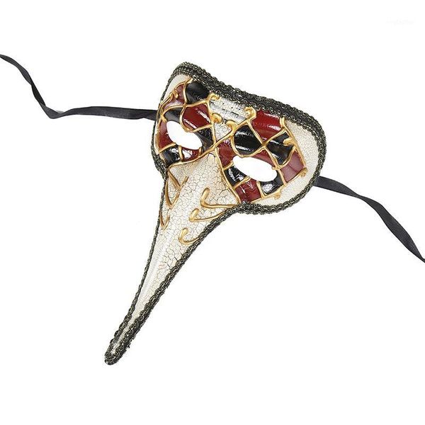 party masks half face crack small long nose halloween mask painted antique venetian fancy dress theatre clown carnival ball1
party masks half face crack small long nose halloween mask painted antique venetian fancy dress theatre clown carnival ball1