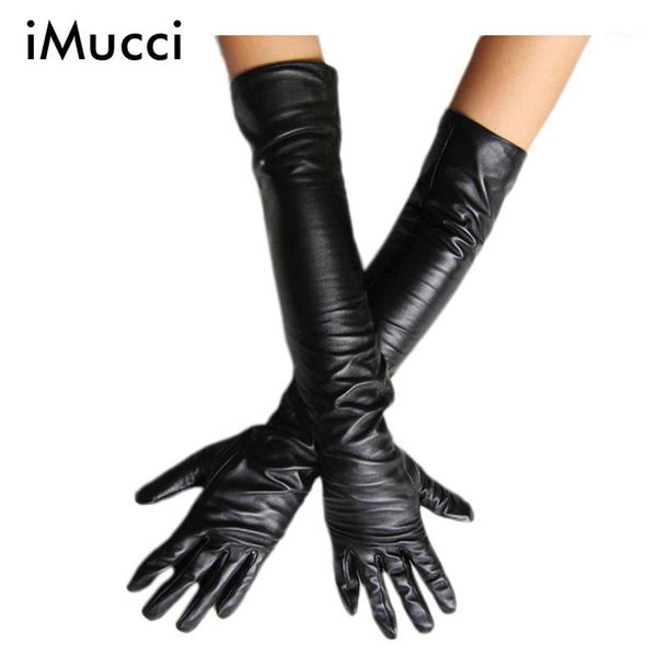 fingerless gloves wholesale- 2021 women' faux leather long ultra lon design fashion women 50cm 1, Blue;gray 
fingerless gloves wholesale- 2021 women' faux leather long ultra lon design fashion women 50cm 1, Blue;gray