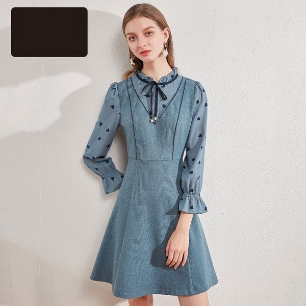 ses2k zhenxi autumn 2020 new fungus standing collar splicing wave point long sleeve waist closing fake piece zhenxiqiu two pieces of two pie, Black;gray
ses2k zhenxi autumn 2020 new fungus standing collar splicing wave point long sleeve waist closing fake piece zhenxiqiu two pieces of two pie, Black;gray
