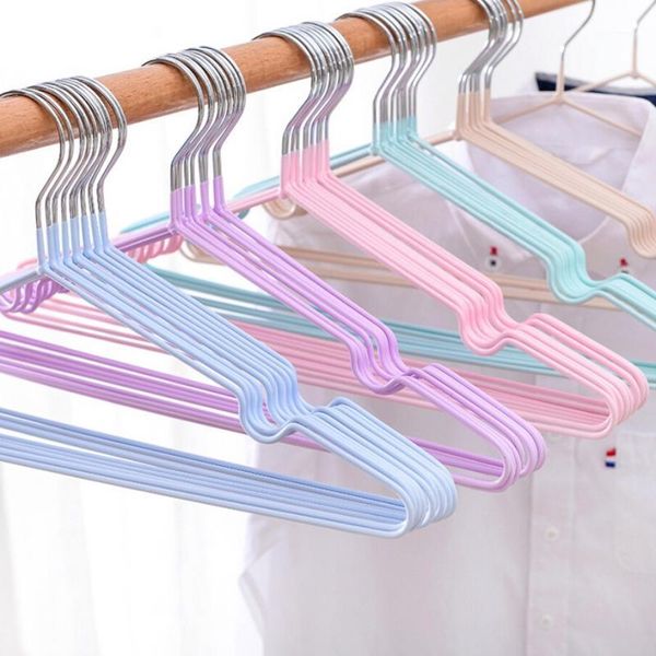 hangers & racks 10pcs/lot stainless steel clothes hanger non-slip space saving with hook closet organizer drying racks1
hangers & racks 10pcs/lot stainless steel clothes hanger non-slip space saving with hook closet organizer drying racks1