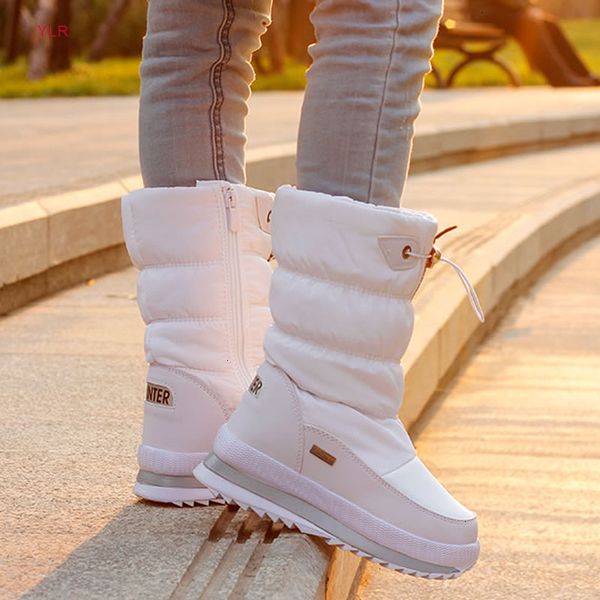 snow platform thick plush waterproof non-slip boots women winter shoes botasxndj