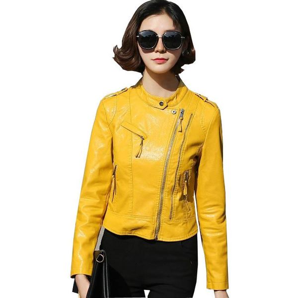 autumn new women pu leather jackets female lady casual elegant motorcycle leather jacket outwear, Black
autumn new women pu leather jackets female lady casual elegant motorcycle leather jacket outwear, Black