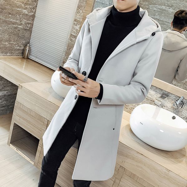 autumn and winter 2020 new men's casual medium length windbreaker youth korean hooded woolen coat fashion, Tan;black
autumn and winter 2020 new men's casual medium length windbreaker youth korean hooded woolen coat fashion, Tan;black