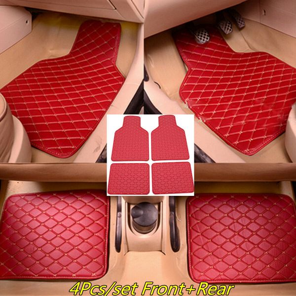 wholesale/-& 4pcs/set red pu leather 5-seat car floor mat liner auto front & rear carpet mat
wholesale/-& 4pcs/set red pu leather 5-seat car floor mat liner auto front & rear carpet mat