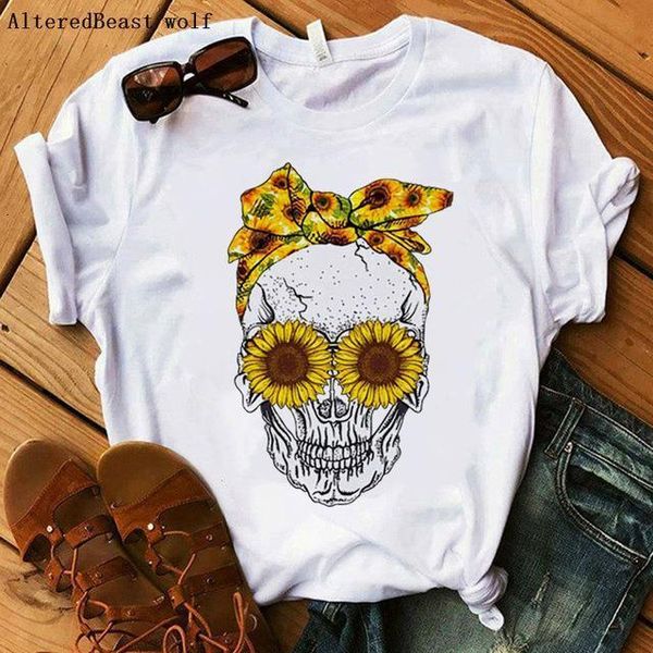 summer camo skull t-shirt women harajuku sunflower bandana printed mom t shirt mama funny short sleeve tshirt female clothes, White
summer camo skull t-shirt women harajuku sunflower bandana printed mom t shirt mama funny short sleeve tshirt female clothes, White