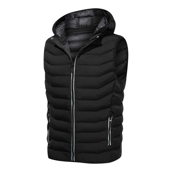 2021 new sleeveless vest jacket men casual hooded male winter outwear solid warm coat mens work down padding vests waistcoat zueh, Black;white
2021 new sleeveless vest jacket men casual hooded male winter outwear solid warm coat mens work down padding vests waistcoat zueh, Black;white