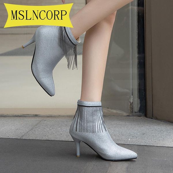 boots plus size 34-48 fashion women casual leather low high heels spring shoes woman pointed toe rubber ankle party, Black
boots plus size 34-48 fashion women casual leather low high heels spring shoes woman pointed toe rubber ankle party, Black